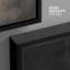 «Black Rustic Abstract Triptych», reproduction d'art sur toile encadrée, 3 pièces-2122126332-2122126331