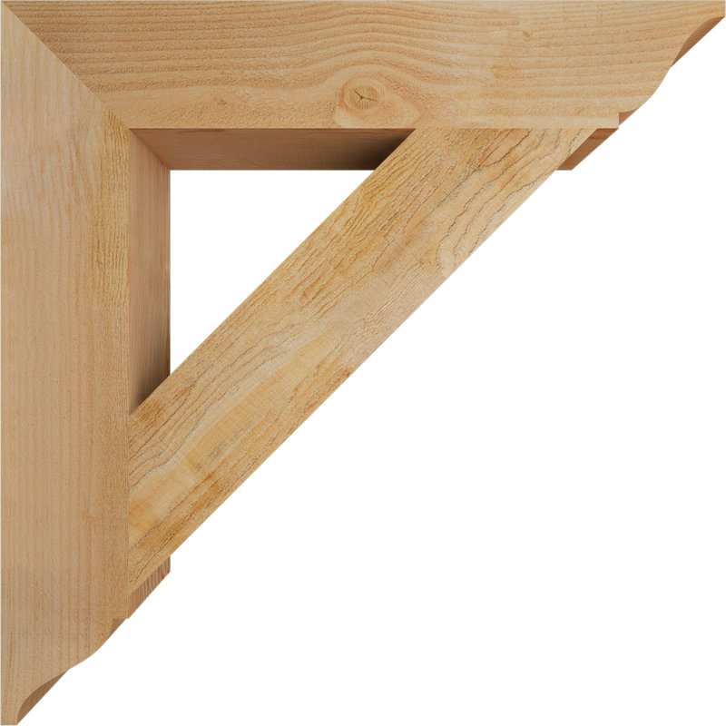 Support traditionnel, H 34 po x l 6 po x P 34 po, Douglas (sciage brut)