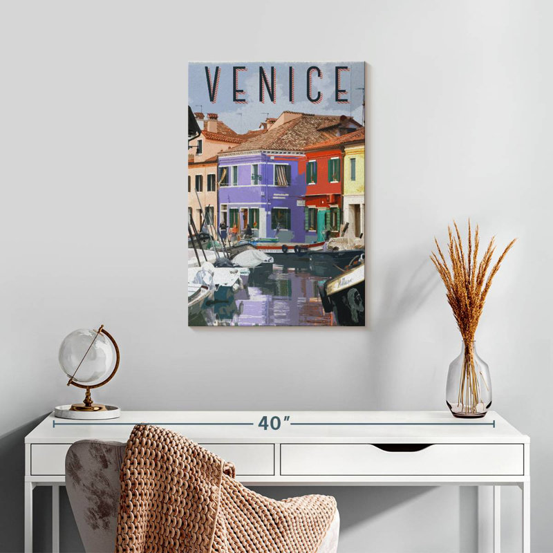 Aime Visit Venice, 24" H x 16" W