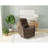 Brown Swivel Gliding Recliner-1002914693