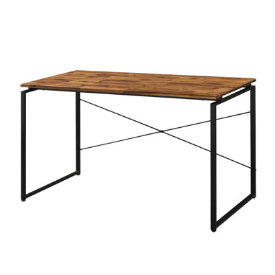 Solid Wood Top Rectangular Writing Desk
