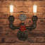 Lampe murale style tuyau Steampunk