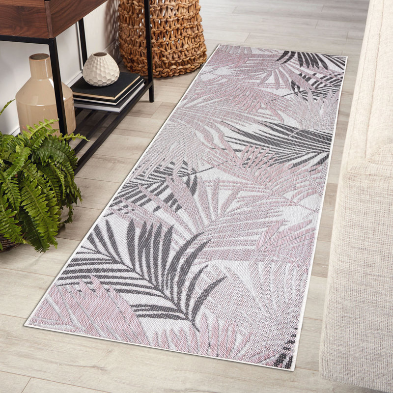 Runner Allisa Floral Flatweave Area Rug, Runner 70 x 200cm
