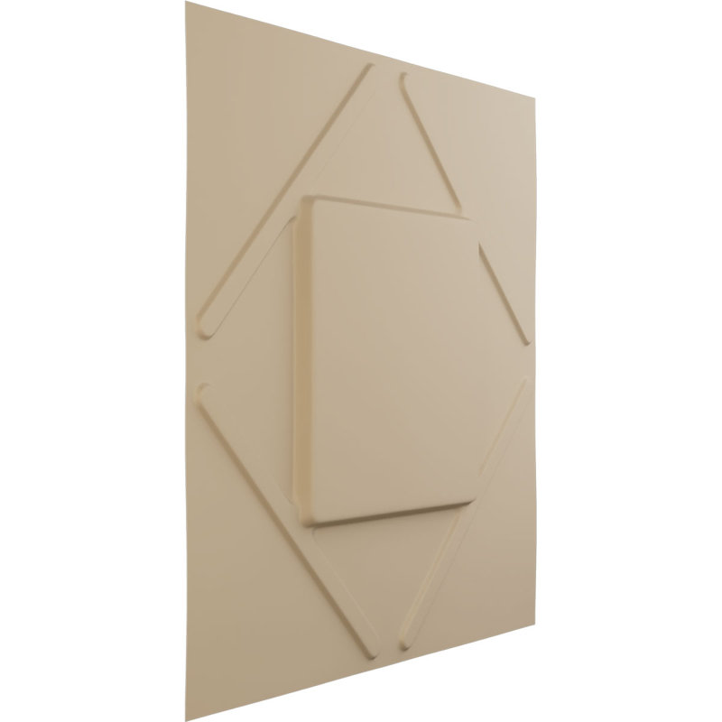 Panneau mural 3D décoratif Aubrey EnduraWall, Beige fumé satiné UltraCover