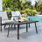 Black Steel Rectangle Patio Coffee Table