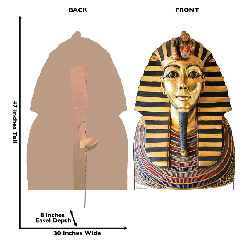 Life-Size King Tut Death Mask Cardboard Standup