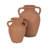 Keneen Handcrafted Terracotta Pottery Vase with Amphora Shape and Handles - Rustic Decorative Accent for Home Decor-89110090