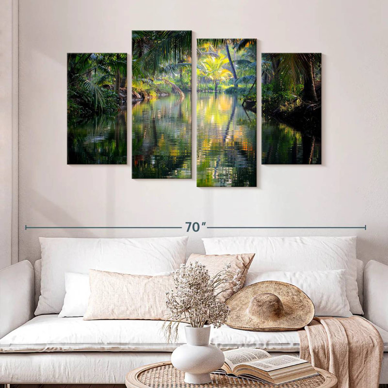 Alvord Backwaters du Kerala, H 32 po x l 52 po