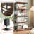 2 Pcs 5 Tier Bookshelf 62" Tall Bookcase With Tiltable Shelves Display Storage Rack-880561410