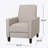 Recliner Push Back Chair For Elegant Home Décor Beige-1754474513