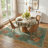 Garbrand Machine Washable Floral Botanical Green Area Rug with Non-Slip Backing for Living Room, Dining Room, Bedroom-187128786