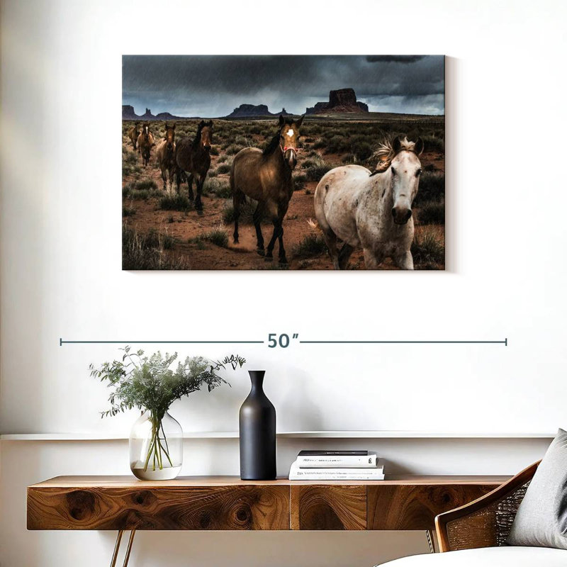 Brampt Mighty Monument Valley Horses, H 24 po x l 36 po