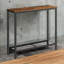 Patric Rustic Slim Wooden 75cm Console Table Entryway Hallway Living Room-182519525