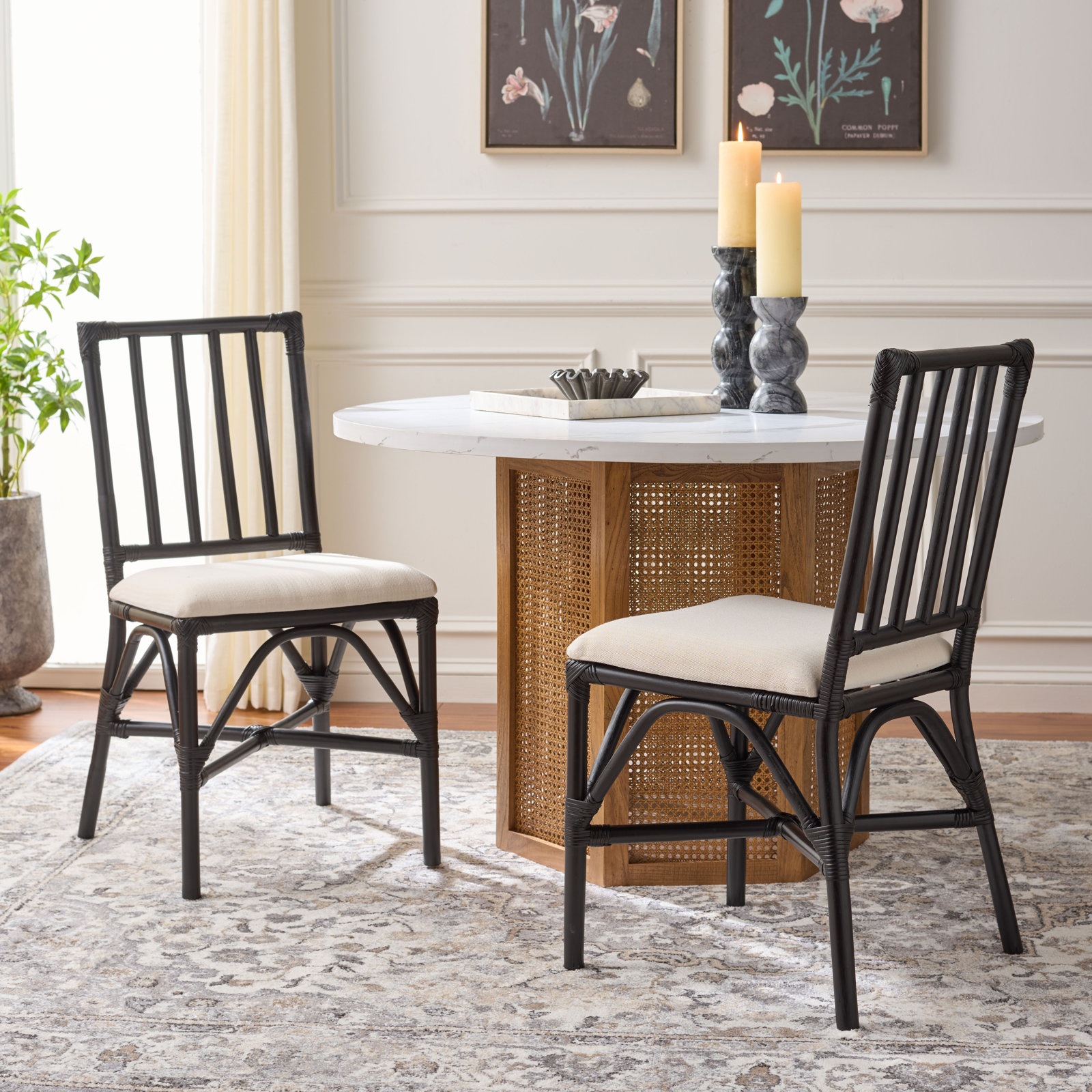 Mylinda Accent Chair with Cushion, Black