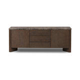 Lawson Media Console-Warm Grey Marble