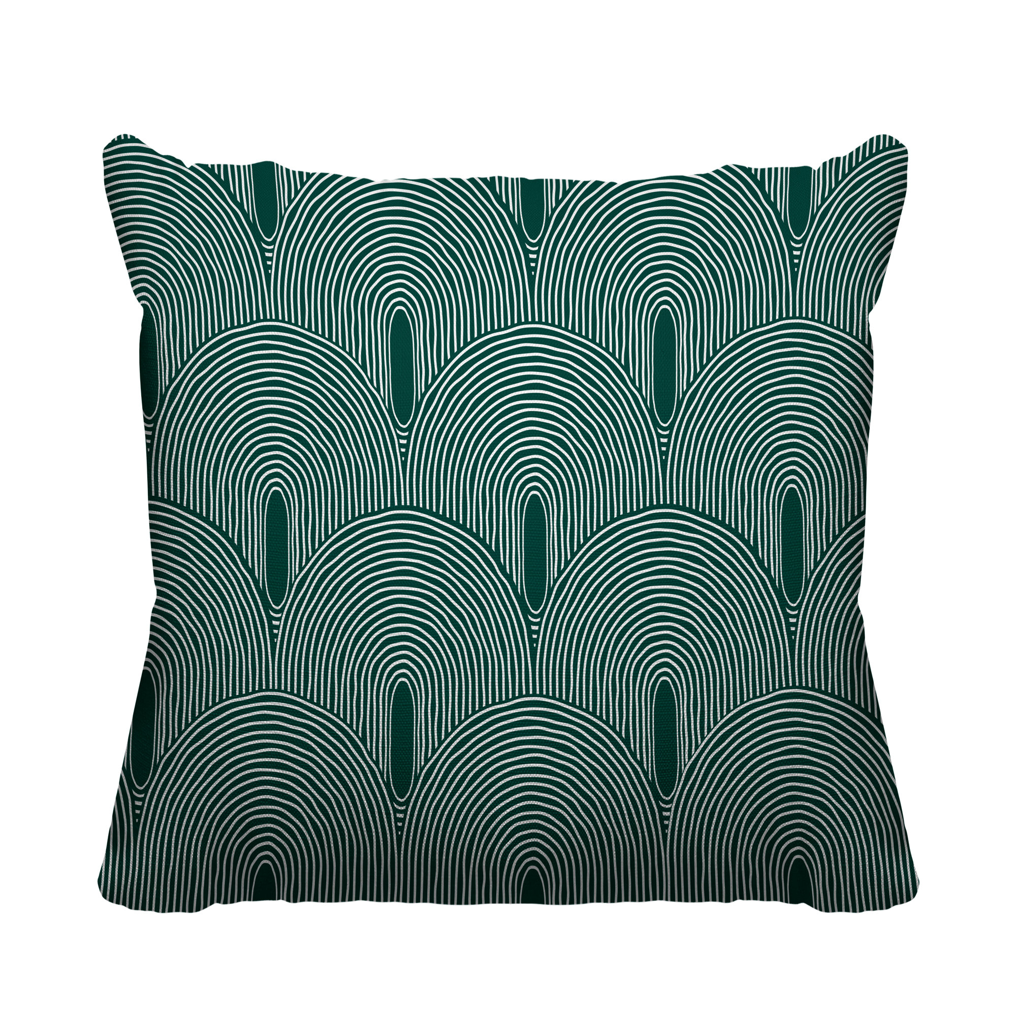 Limpo Indoor/Outdoor Throw Pillow, Emerald, 20" x 20"