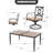 Patio Outdoor Dining Set With Cushions, Swivel Design-57866723-57866724