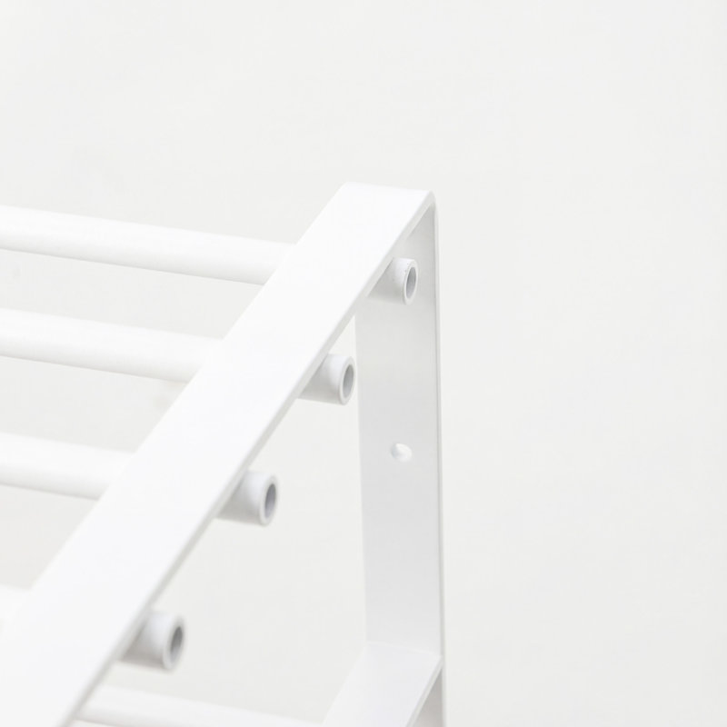 Rex 12 Pair Shoe Rack, White