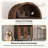 Tall Arched Display Cabinet, For Living And Dining Rooms-609801159