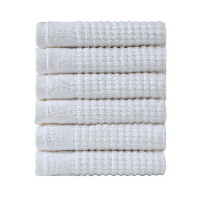 Earline 6-Piece Turkish Cotton Washcloth Set