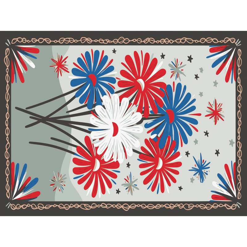 Tapis vacances des fêtes The Holiday Aisle®, Tapis de couloir 2 pi x 4 pi