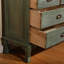 Armoire d'appoint en bois massif vert foncé-120673056