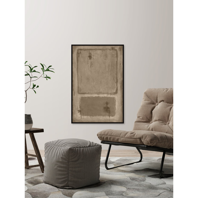 Contraste marqué - peinture sur toile à cadre flottant, H 18 po x l 12 po x P 1,5 po
