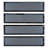 Vega 3" x 12" Beveled Glass Metal Look Subway Wall Tile-50654961