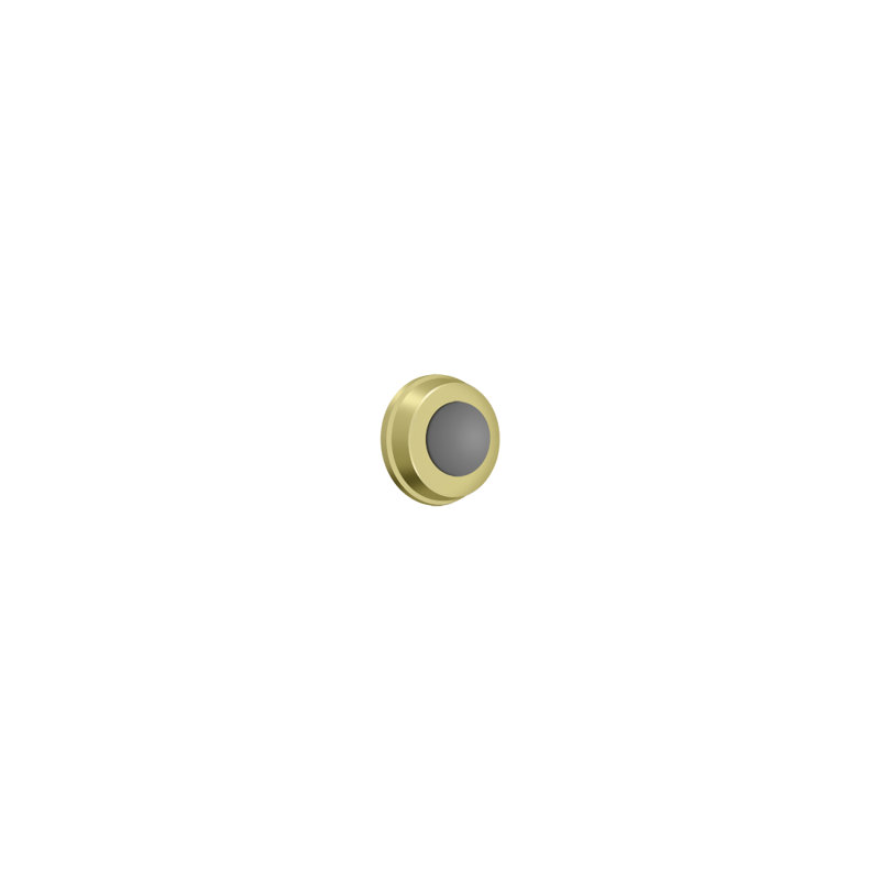 Door Stop, Polished Brass