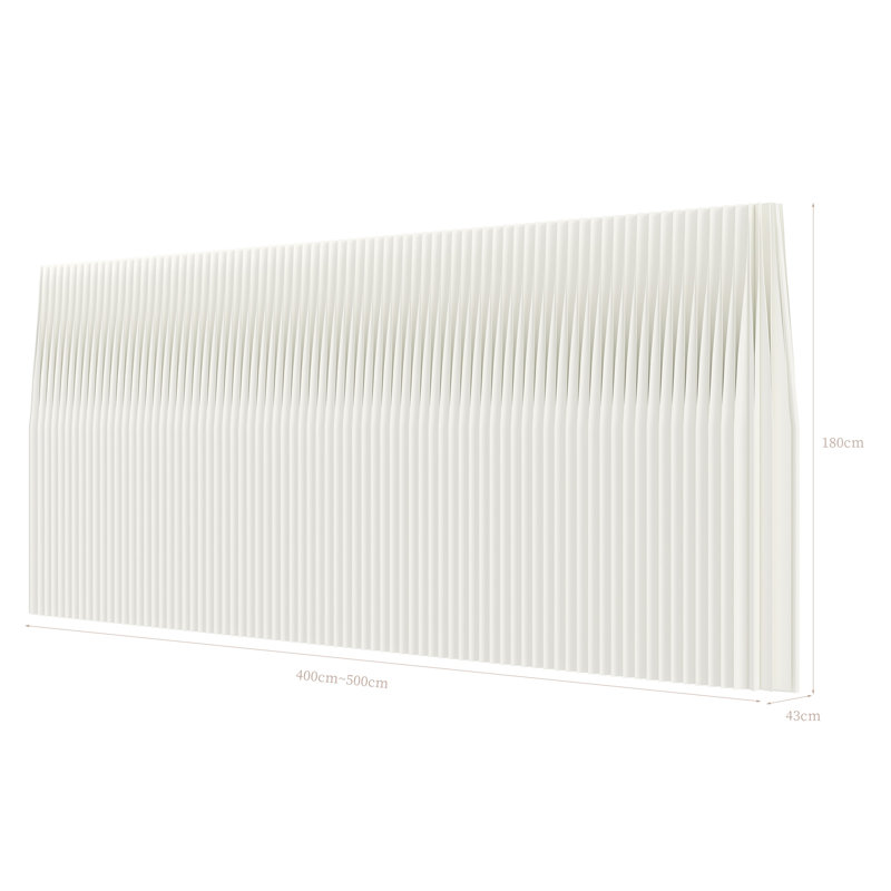 Cloison de séparation en papier pliable et flexible, séparateur de pièce autoportant et mobile en accordéon, écran décoratif pour séparer les espaces intérieurs