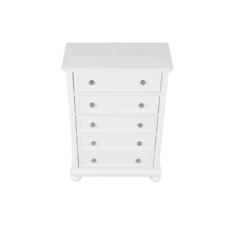 Manlius 36'' W 5 - Drawer Dresser, White