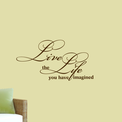 Adhésif décoratif « live the life you you »