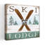 Ski Lodge 1 Piece Wrapped Canvas Wall Art-1104190908