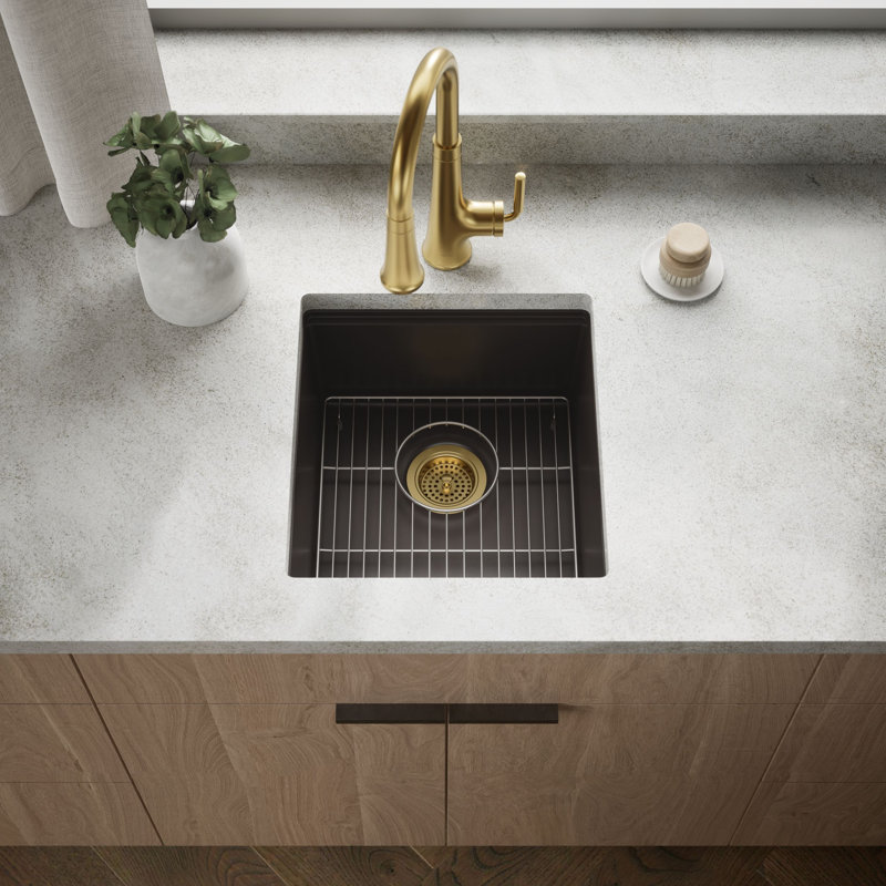 Billings Undermount Bar Sink, Brown