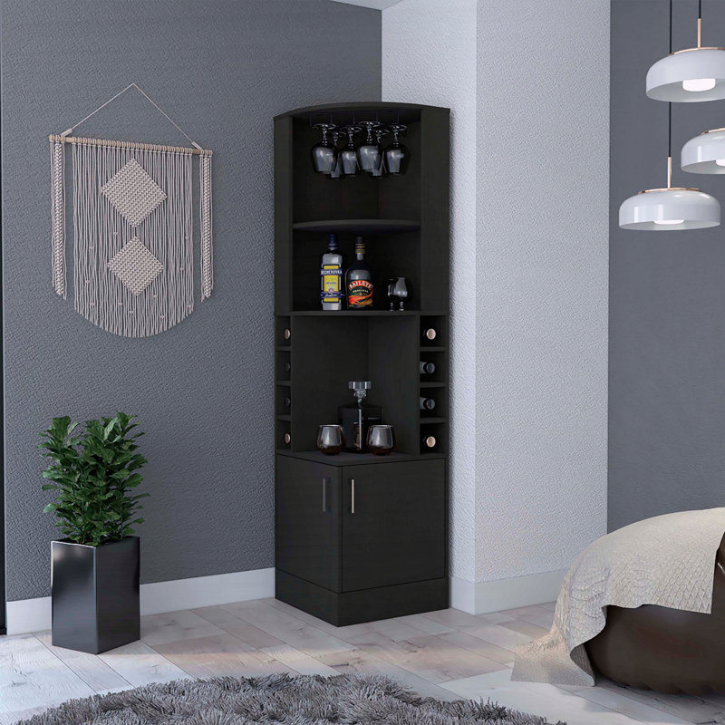 Armoire de bar Syrah, Noir