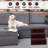 3-Level Plastic Pet Stairs-Brown