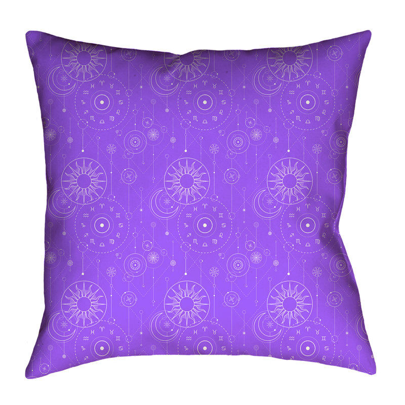Coussin européen Katelyn Elizabeth, Polyester sergé, Mauve