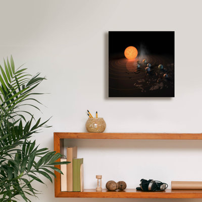 Abstract Concept Of Trappist-1 System' by NASA Canvas Wall Art