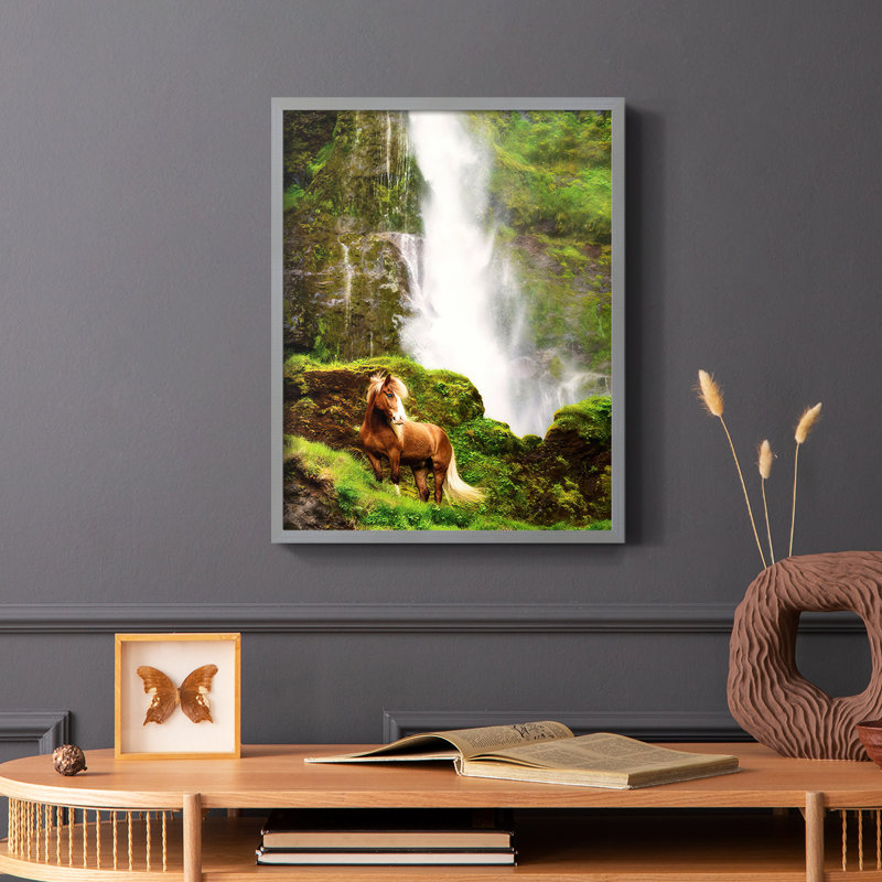 View At Rest VI Framed Print - Solid Wood, Grey, 10" H x 8" W
