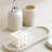 Bathroom Accessory Set,4 Piece Decor Accessories Sets - Beige