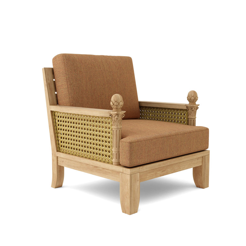 Luxe Outdoor Teak Lounge Chair
