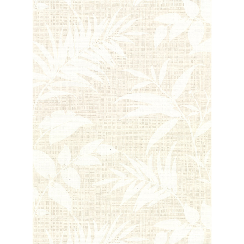 Rouleau de papier peint à motif de pelouse artificielle L 27 pi x l 27 po Armas, Blanc