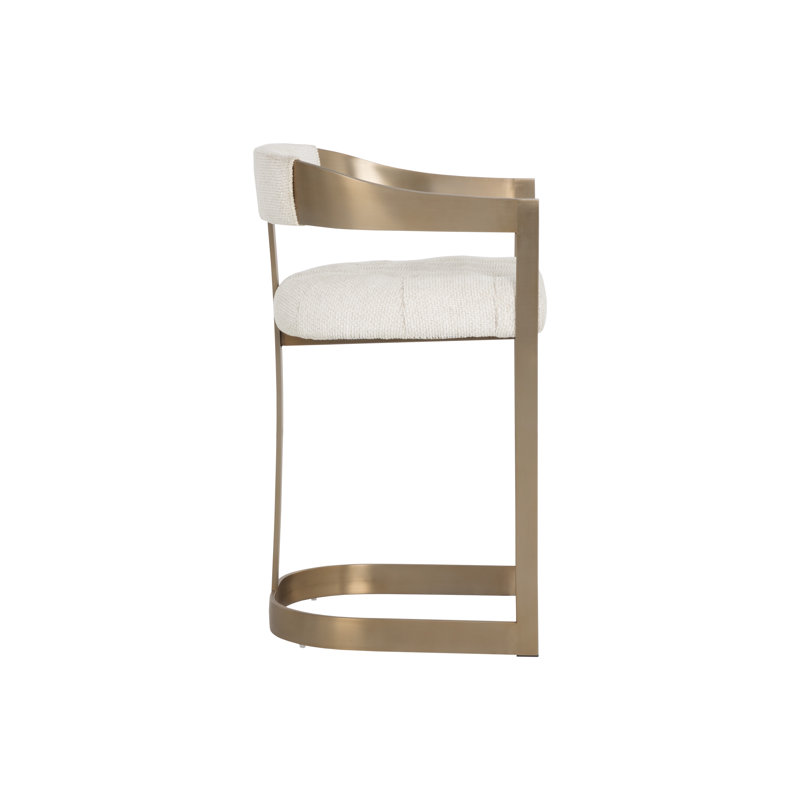 Beaumont Upholstered Bar Stool with Metal Frame