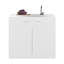 Lavabo autoportant Salento, armoire à deux portes, deux tablettes, blanc-130373547
