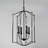 4 - Light Black Iron Lantern Pendant
