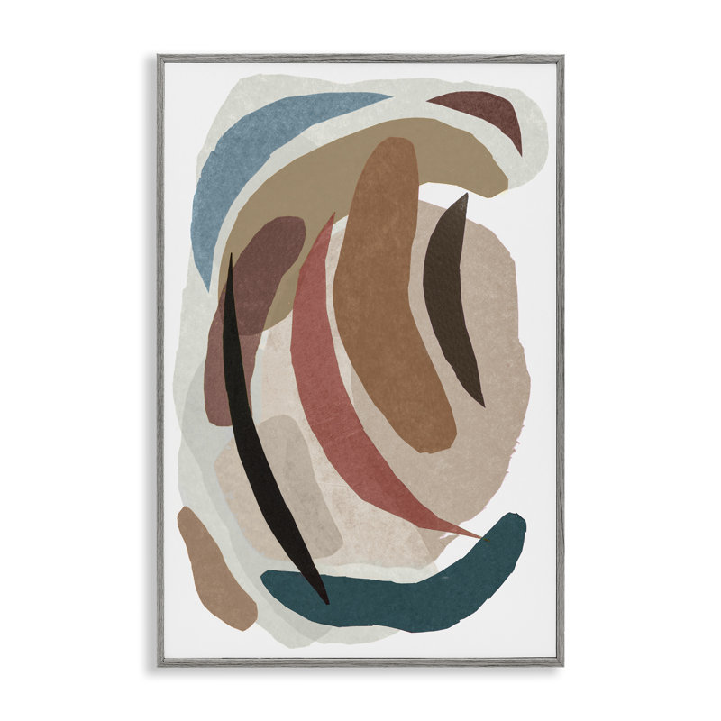 Giclée encadrée de papier, tons de terre, par Nikki Galapon, Estampe numérique Farmhouse, H 18 po x l 12 po