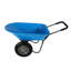 Chariot à roulettes en acier à deux roues pour jardin avec roue pneumatique de 15 pouces
