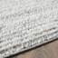 Tapis d'intérieur gris en polyester tissé à la machine Eliot-1570849303