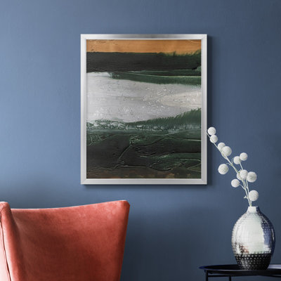 Toile encadrée haut de gamme embellie Coastal Plain II - prête à être accrochée
