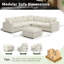 Canapé rembourré, canapé modulaire Cloud Couch Canapé modulaire en L avec repose-pieds pour le salon-402233381
